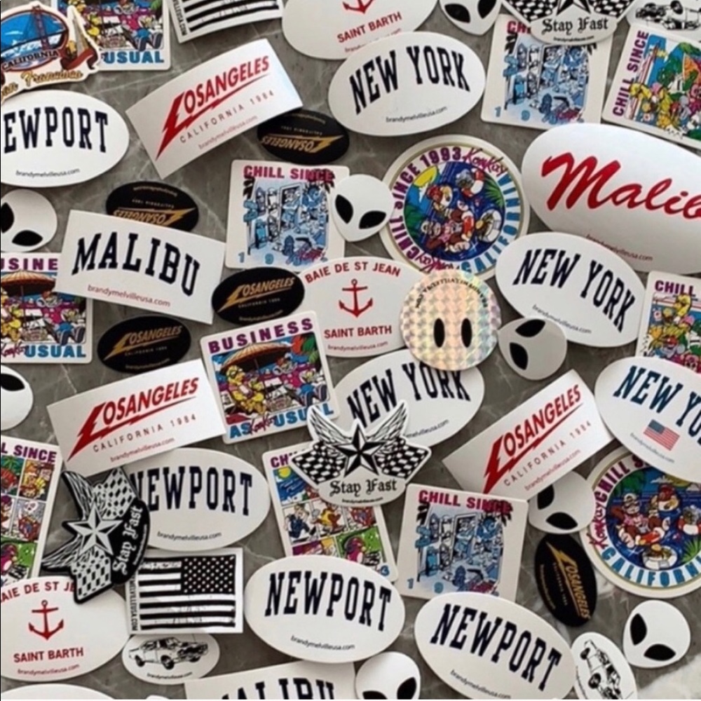 BRANDY MELVILLE STICKER Bundles Laptop phone case - Picture 2 of 8